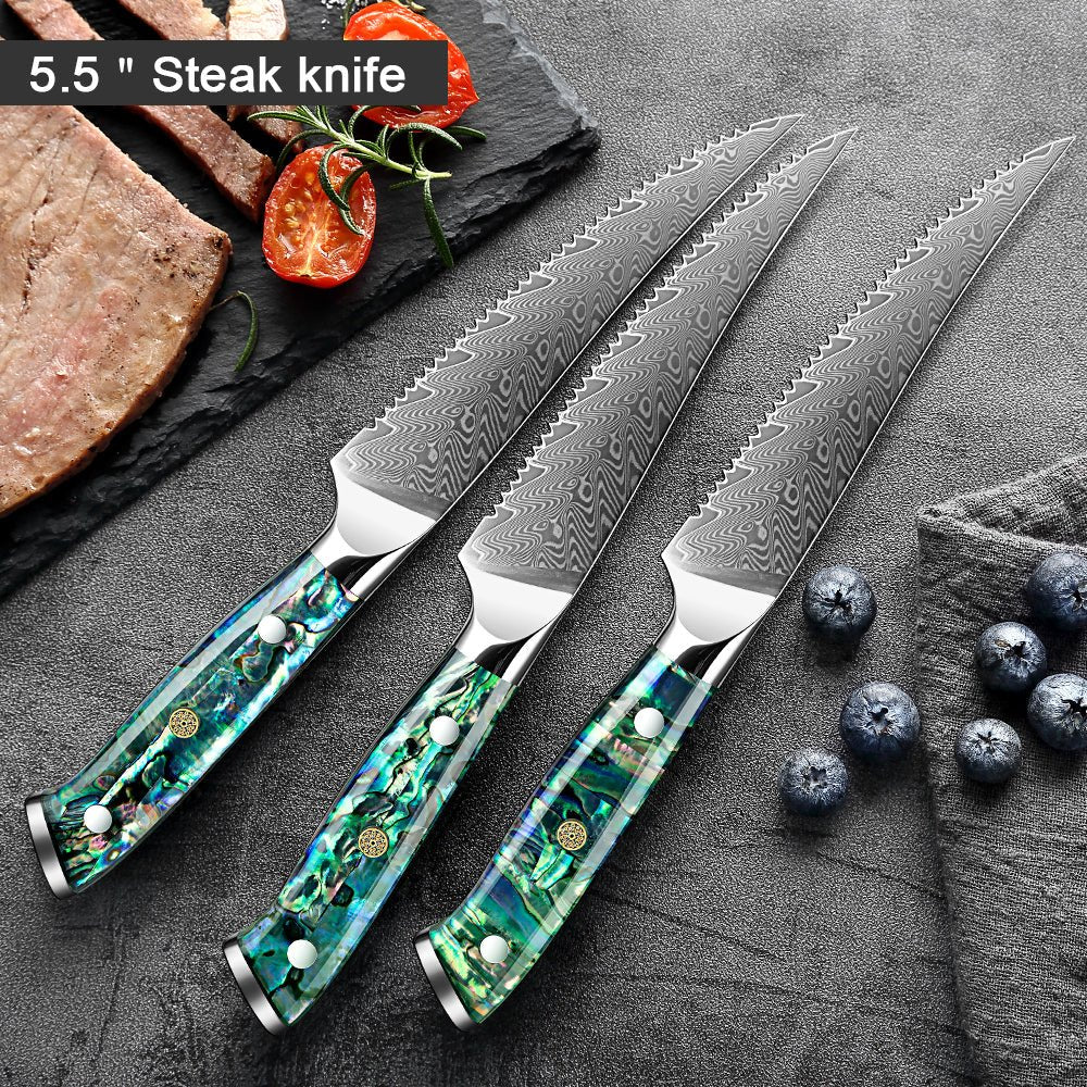 4-Piece Serrated Japanese Steak Knife Set