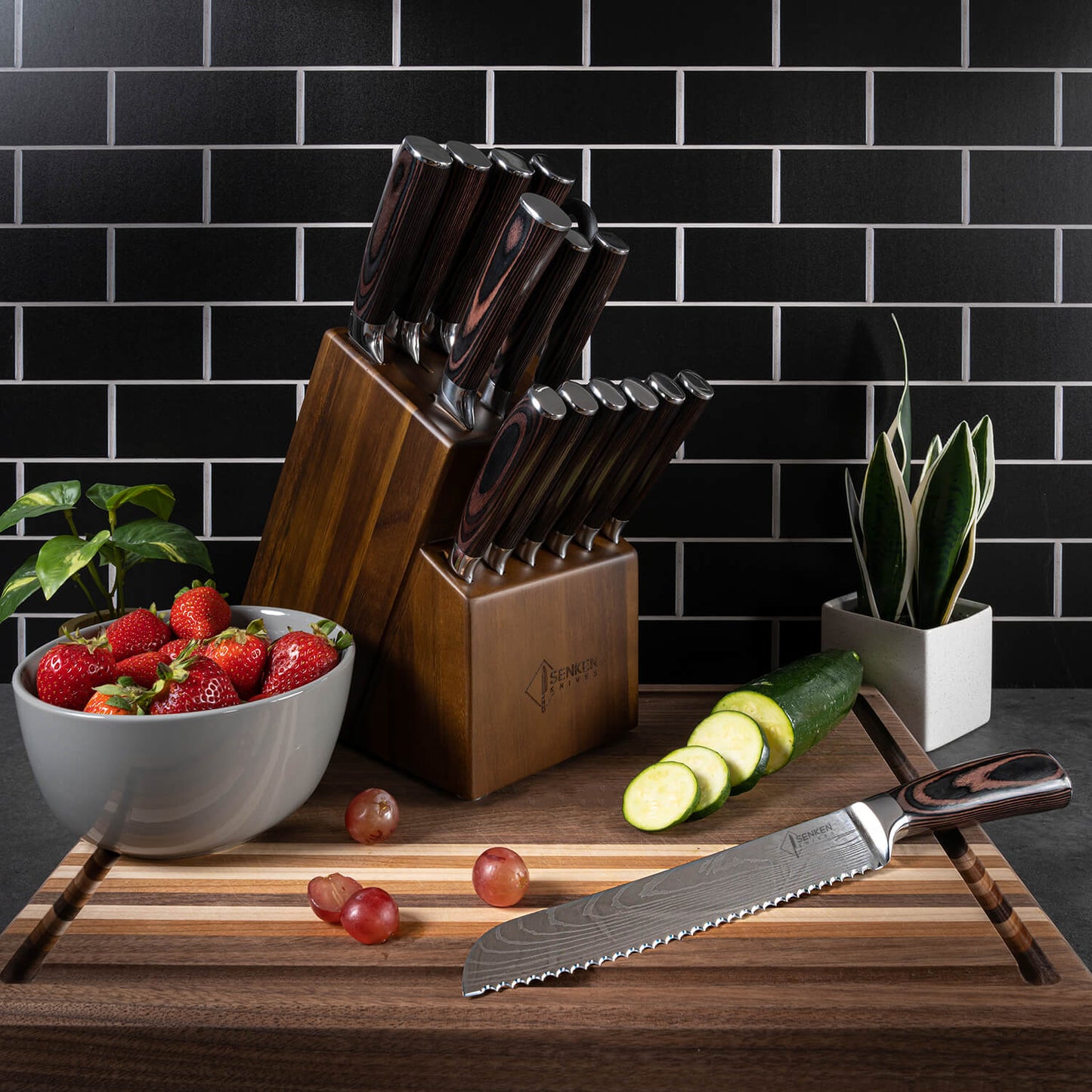 "Imperial" 16-Piece Japanese Knife Block Set