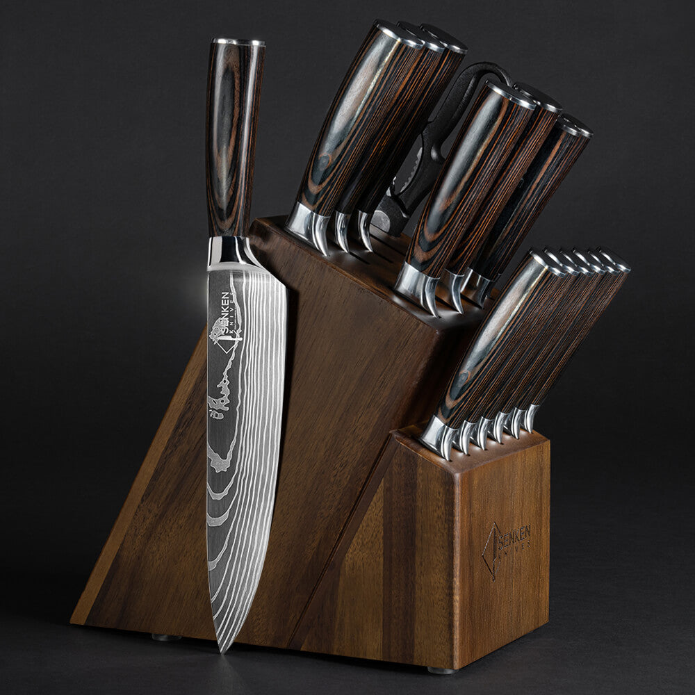 "Imperial" 16-Piece Japanese Knife Block Set