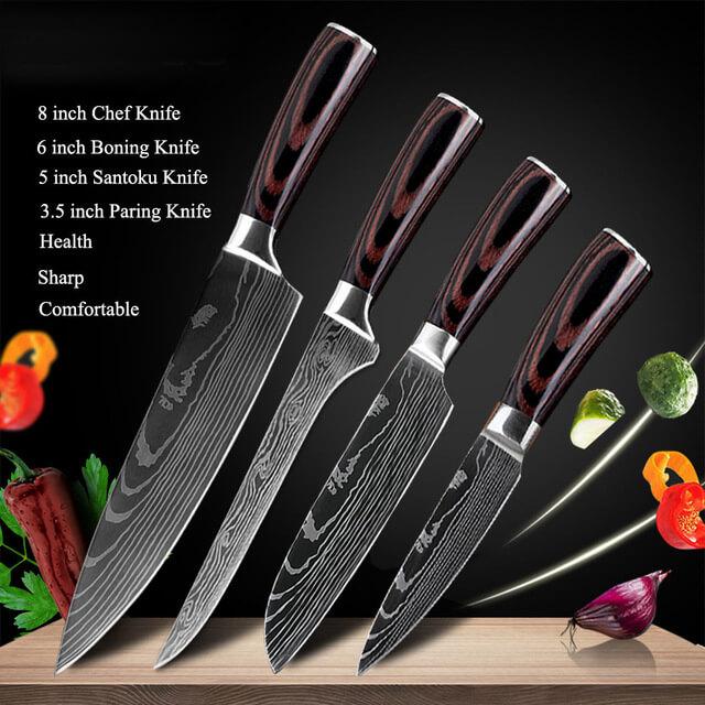 Kitchen Knife Set, Japanese Chef Knives