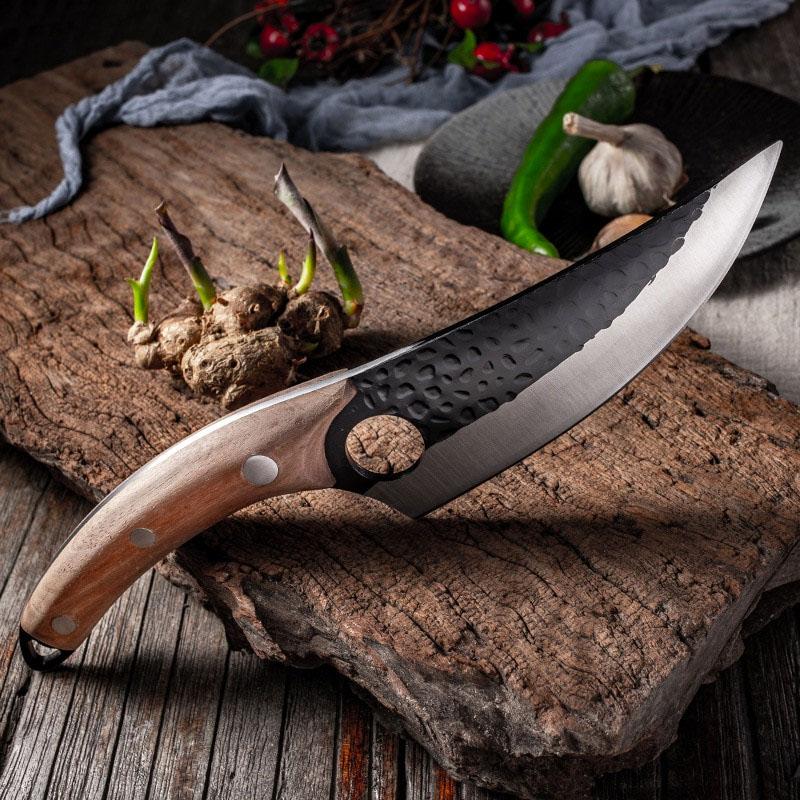 Hand Forged Kitchen Boning Knife - Outdoor Hunting Survival Knife