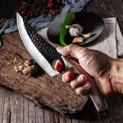 Hand Forged Kitchen Boning Knife - Outdoor Hunting Survival Knife