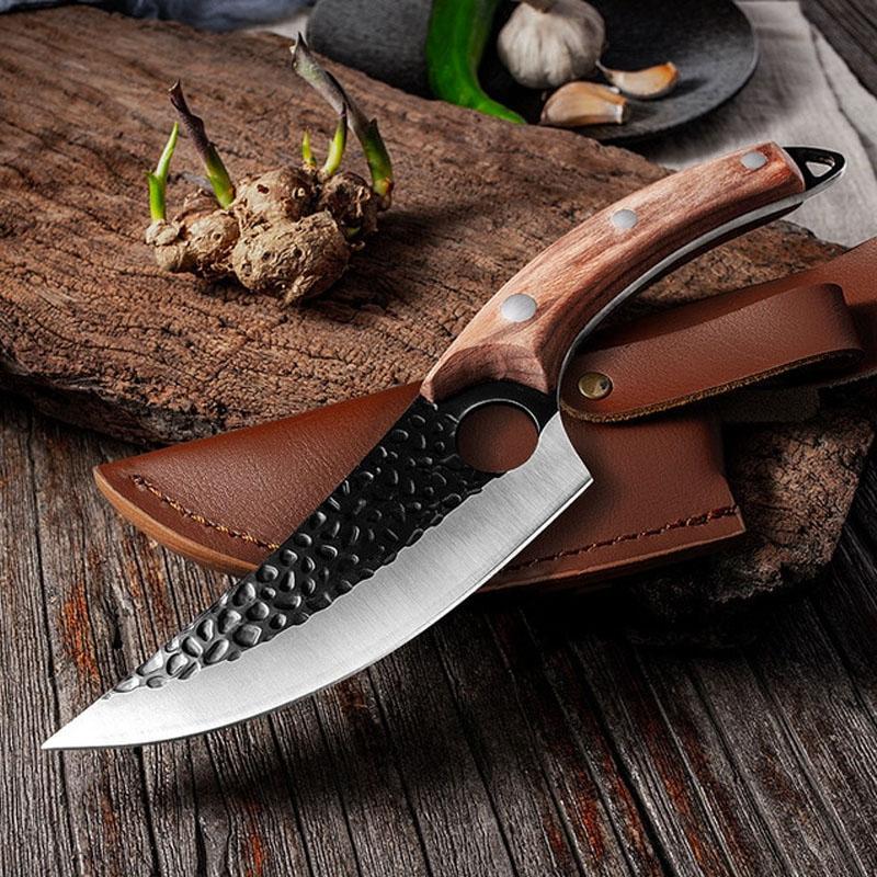 Hand Forged Kitchen Boning Knife - Outdoor Hunting Survival Knife