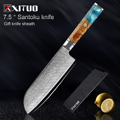 Kitchen Knives 67 Layers Damascus Japanese Style Sharp Blade Chef Knife