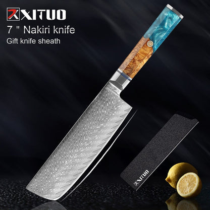 Kitchen Knives 67 Layers Damascus Japanese Style Sharp Blade Chef Knife