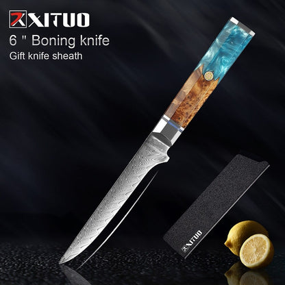 Kitchen Knives 67 Layers Damascus Japanese Style Sharp Blade Chef Knife