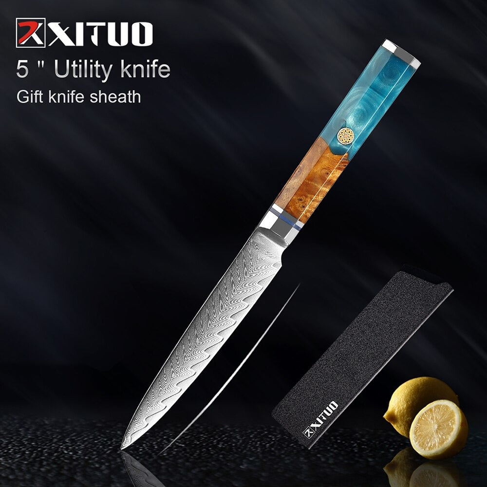 Kitchen Knives 67 Layers Damascus Japanese Style Sharp Blade Chef Knife