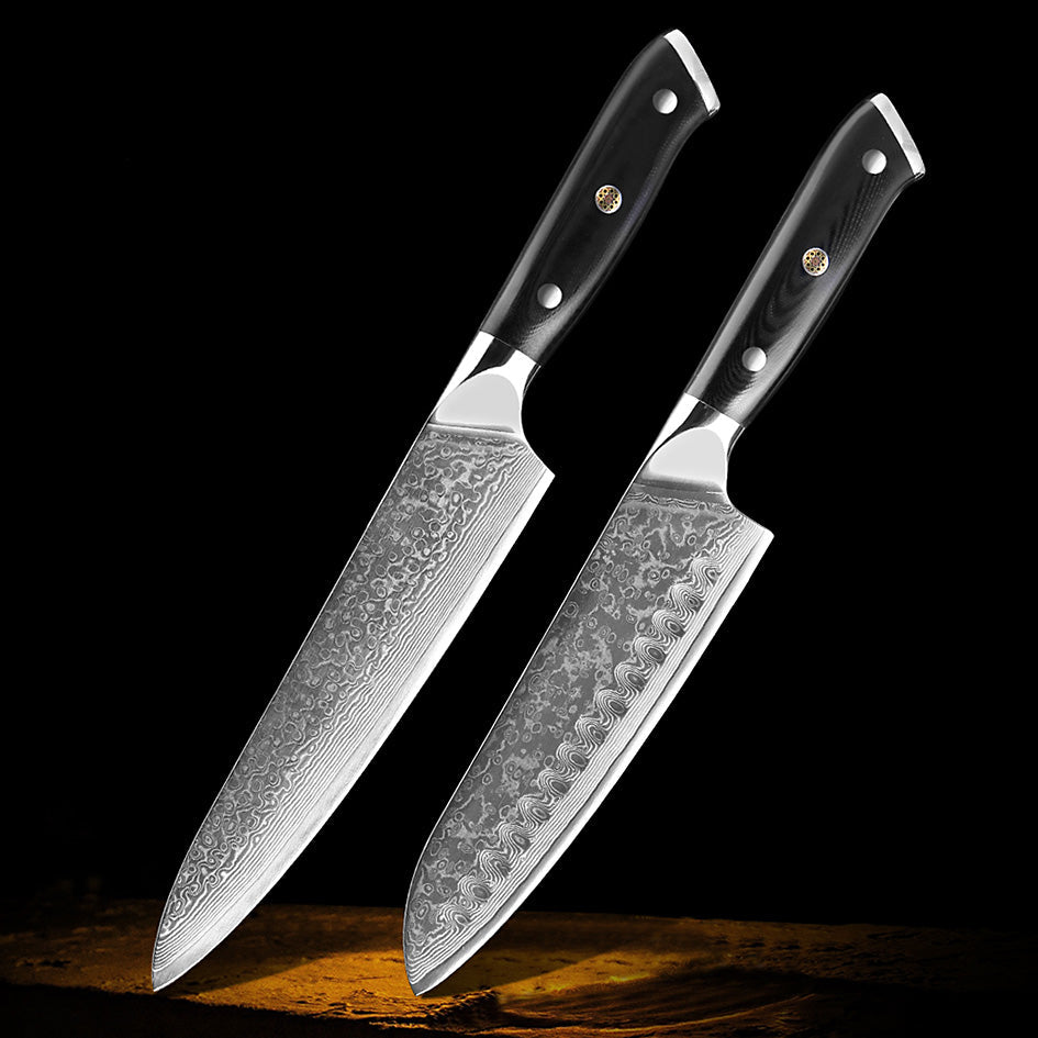 Professional Damascus Kitchen Knife Set