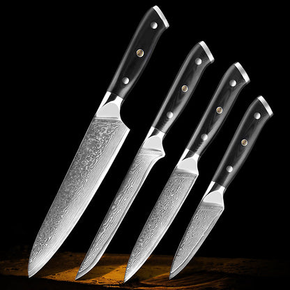 Professional Damascus Kitchen Knife Set