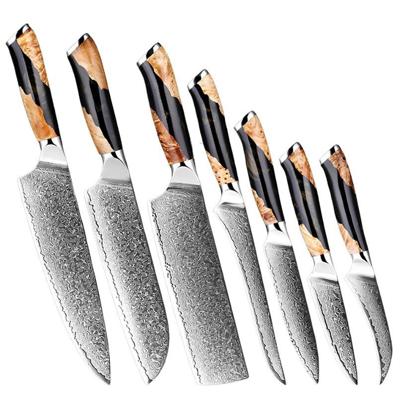 VG10 Damascus Kitchen Knife Set