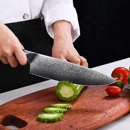 6-Piece Damascus Steel Kitchen Knife Set