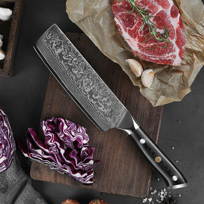 6-Piece Damascus Steel Kitchen Knife Set