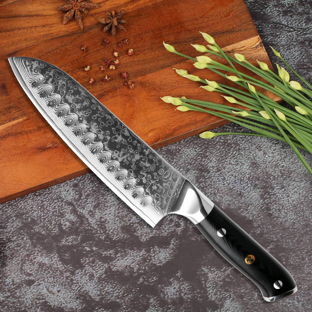 6-Piece Damascus Steel Kitchen Knife Set