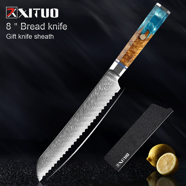 Kitchen Knives 67 Layers Damascus Japanese Style Sharp Blade Chef Knife