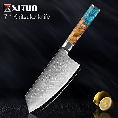 Kitchen Knives 67 Layers Damascus Japanese Style Sharp Blade Chef Knife